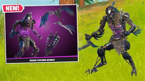 New Grave Feather Bundle Gameplay In Fortnite Youtube