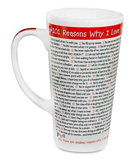 Archies 101 Reasons Why I Love You Mug Buy Archies 101 Reasons Why I
