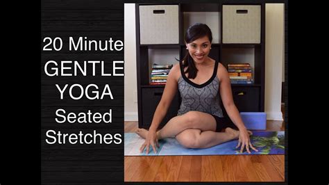 Minute Gentle Yoga Class Seated Poses Youtube