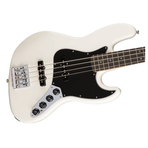 Fender Deluxe Active Jazz Bass Guitar Olympic White Box Opened At