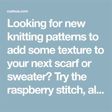 Written instructions to the complete video guide series can be purchased from www.thecastingoncouch.com in part one we. Looking for new knitting patterns to add some texture to ...