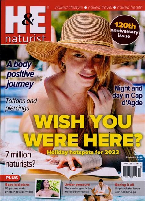H And E Naturist Magazine Subscription Buy At Uk Holiday