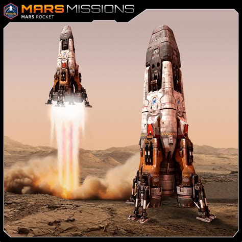 Mars Rover Rocket 3d Model Turbosquid 1273944