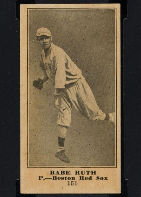 Babe Ruth 1916 M101 5 Sporting News Blank Back 151 Price Guide Sports Card Investor