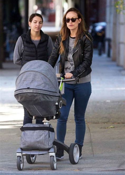 Olivia Wilde Street Style Taking A Stroll With Her Baby In New York