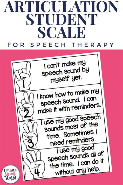 This Articulation Scale Freebie Will Help Your Elementary Students