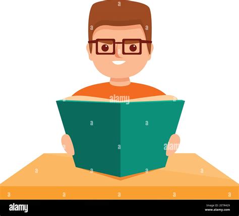 Pupil Reading Icon Cartoon Of Pupil Reading Vector Icon For Web Design