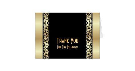 Formal Interview Thank You Card Zazzle