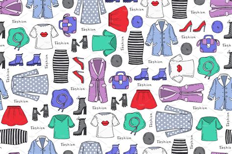 Pattern On The Theme Of Fashion Custom Designed Graphic Patterns