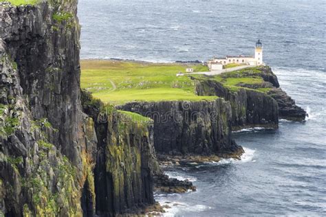 Neist Point Lighthouse On The Isle Of Skye Scotland Uk Stock Image