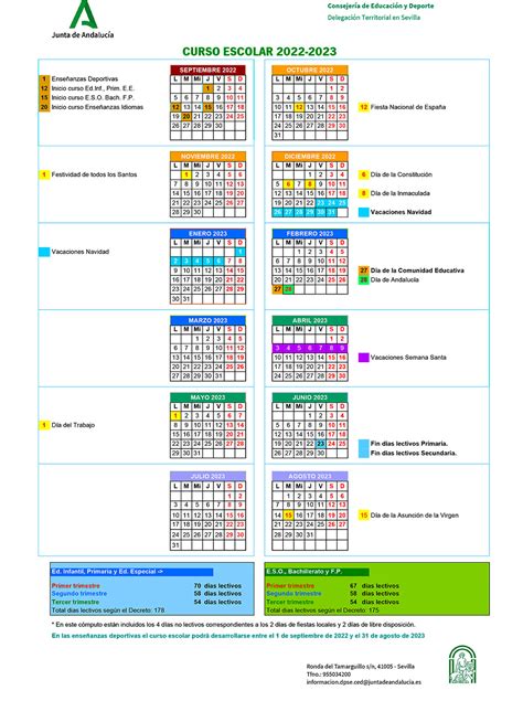 Sevilla Provincia Este Es El Calendario Escolar Para El Curso 2022