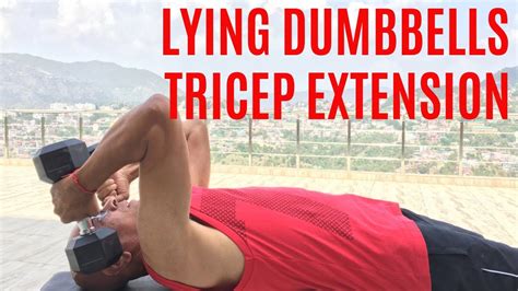 Lying Two Dumbbells Tricep Extension For Beginners And Seniors By