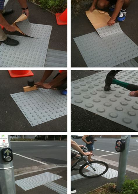 Adhesive Backed Tactiles Installation Safety Floorings Hornsby Nsw 2077