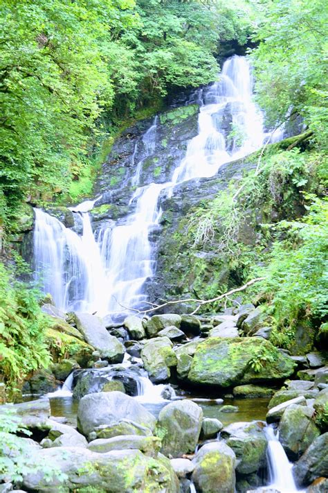 Hd Wallpaper Ireland County Kerry Waterfall Rock Forest Beauty In