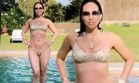 Myleene Klass 43 Showcases Her Incredible Bikini Body On Holiday
