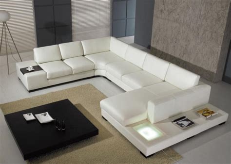 Modern Leather Sectional Sofa Opulent Items