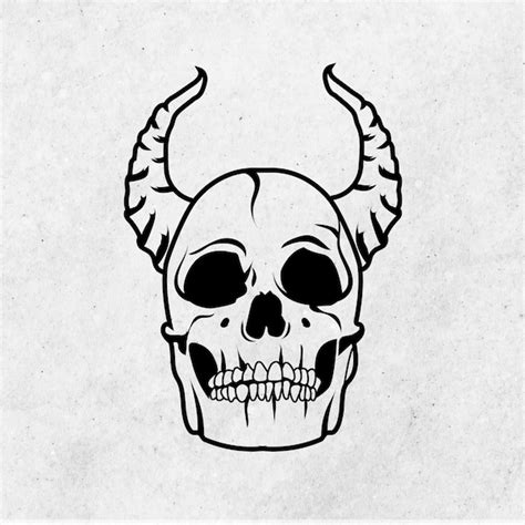 Devil Skull Etsy