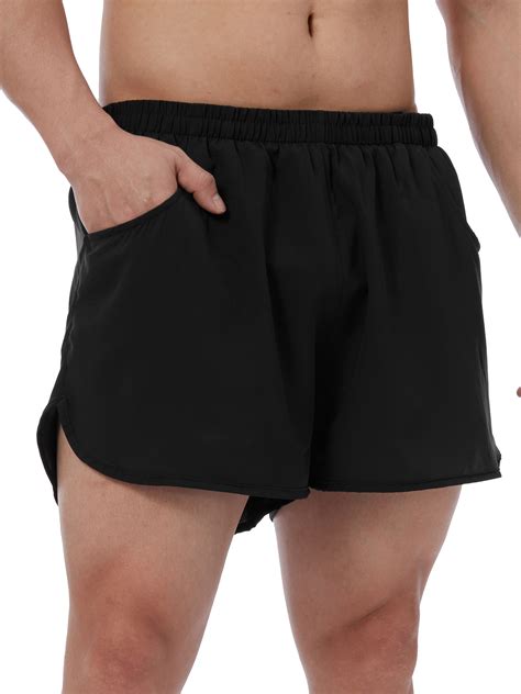 focussexy mens gym training shorts workout sports shorts fitness gym short pants elastic waist