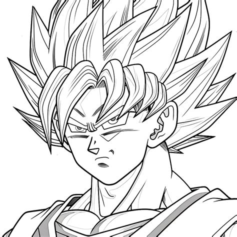 "dragon ball son goku" ausmalbild