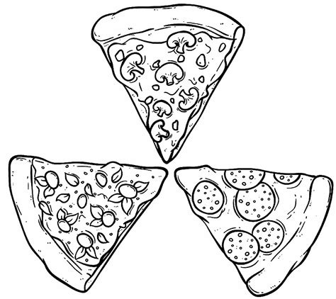 Desenhos Para Colorir De Pizza Educa
