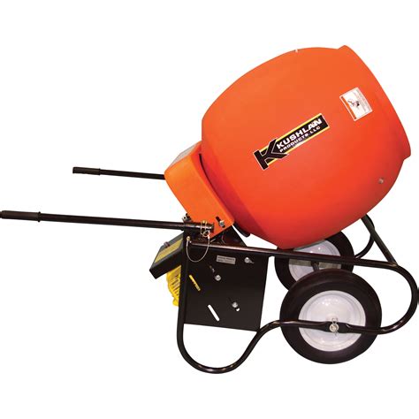 Kushlan Portable Gas Powered Cement Mixer 6 Cubic Ft Drum Model