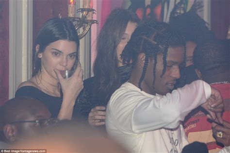 kendall jenner and a ap rocky cosy up at heritage in paris daily mail online