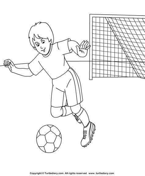 The first is labeled download which will prompt you to download the pdf version of this coloring page. Soccer Coloring Sheet | Turtle Diary