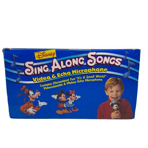 Disney Sing Along Songs Vhs And Microphone Disneyland Fun Small World