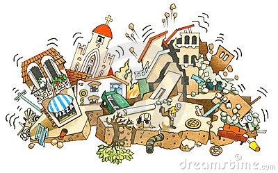 Which is the best illustration of an earthquake? Earthquake clipart - Clipground