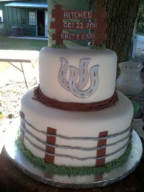 Your wedding cake will probably be the most memorable desert of your lifetime. Western Wedding - CakeCentral.com