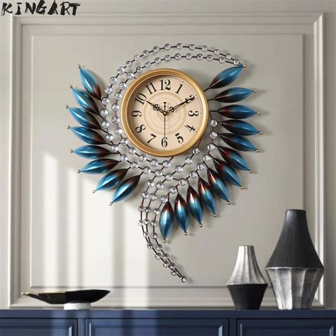 Luxury Large Size Abstract 3d Art Decorative Wall Clock In 2020 Vintage Wall Clock Wall Clock