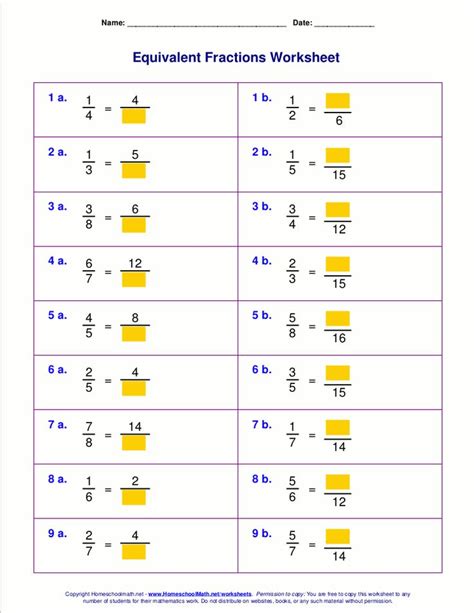 You can also customize them using the generator below. Free equivalent fractions worksheets with visual models ...
