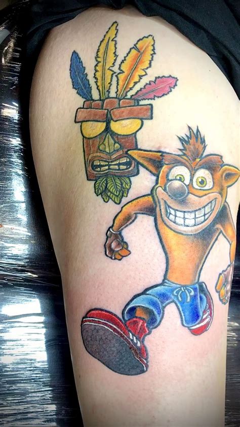 Crash Bandicoot Tattoo Video Crash Bandicoot Tattoo Halloween