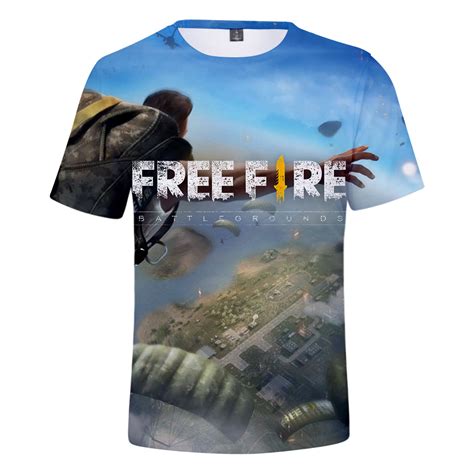 Change up the copy and font. Free Fire 3D Printed Mens Casual Tshirts Summer Male ...