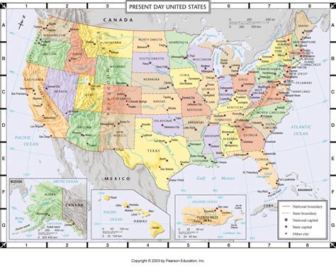 Atlas Map Present Day United States