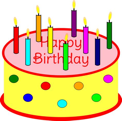 Free Clip Art Birthday Cake With Candles Royalty Free Vector Clip Art