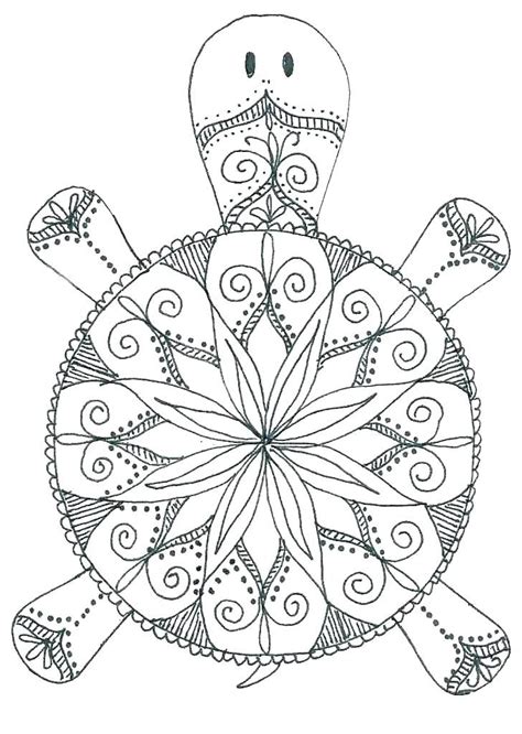 Simple Mandala Coloring Pages Animals Repeating Patterns Of The