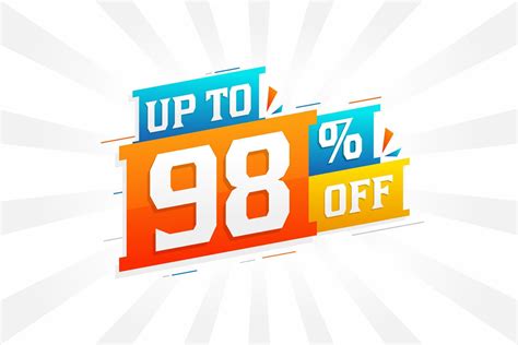 Sale Of Advertising Campaign Up To 98 Percent Off Promotional Design