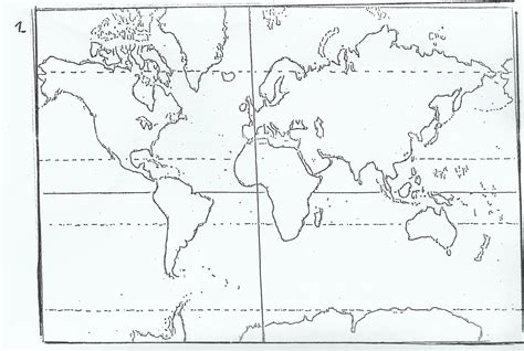 GeografÍa Mundial Ejemplos De Planisferios Para Observar Y Completar