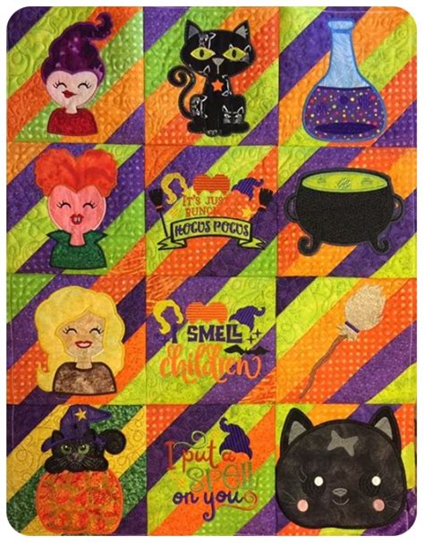 Hocus Pocus Machine Embroidery Designs