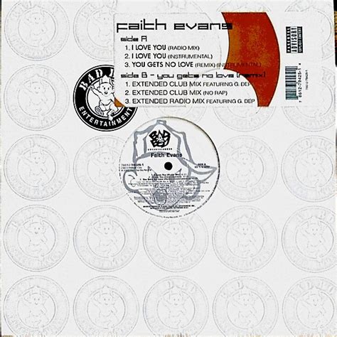 Faith Evans I Love You You Gets No Love Remix 2001 Vinyl Discogs