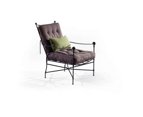 Classic Garden Chair Classic Steel Frame Chair With Buttoned Cushions For Sale At 1stdibs