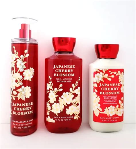 Bath Body Works Japanese Cherry Blossom Body Mist Shower Gel Lotion