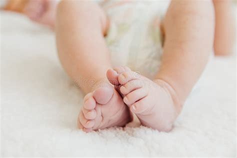 Cute Newborn Baby On The First Months Of Life Stock Image Image Of
