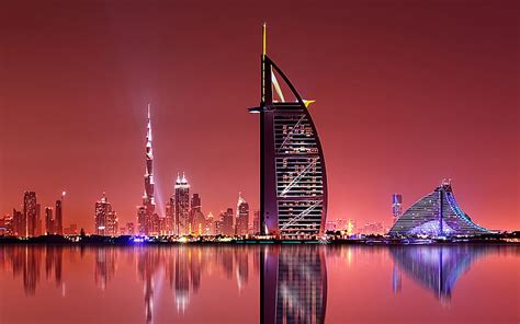 Dubai United Arab Emirates Business Centers Skyscrapers Modern