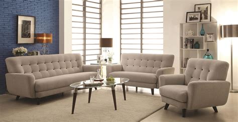 Maguire Light Grey Living Room Set From Coaster 504771