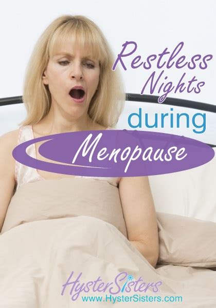 Restless Nights During Menopause Hysterectomy Forum