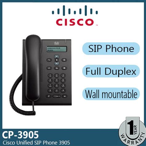 Cp 3905 Cisco Unified Sip Phone 3905 Charcoal Standard Handset 10