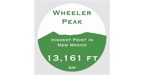 Wheeler Peak Sticker Zazzle