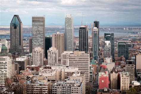 Skyline And Skyscrapers Of Montreal Quebec Canada Image Image Free Photo